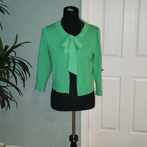 Bright Green Shrug Sweater, M